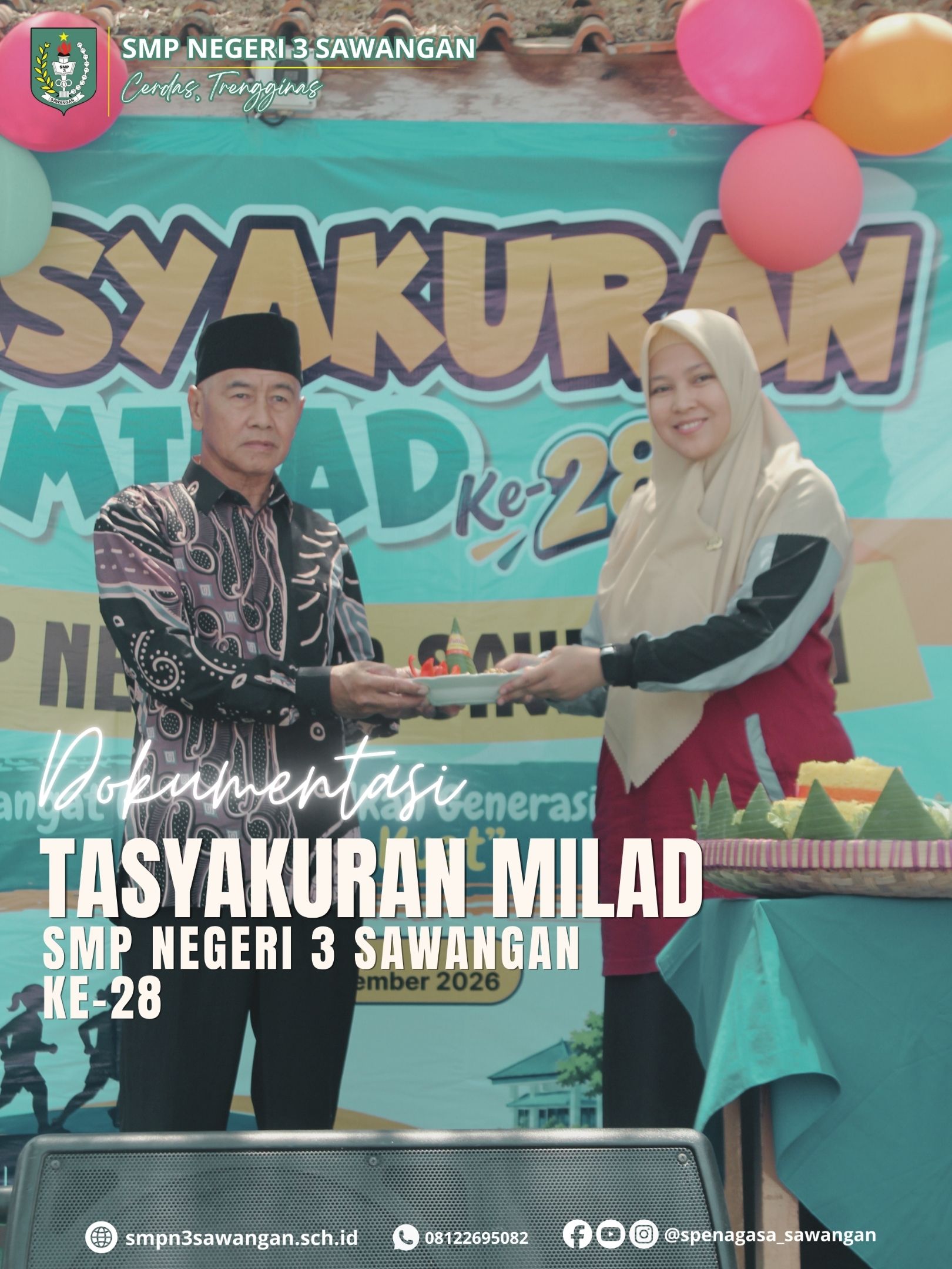 Tasyakuran Milad Ke-28 SMP Negeri 3 Sawangan