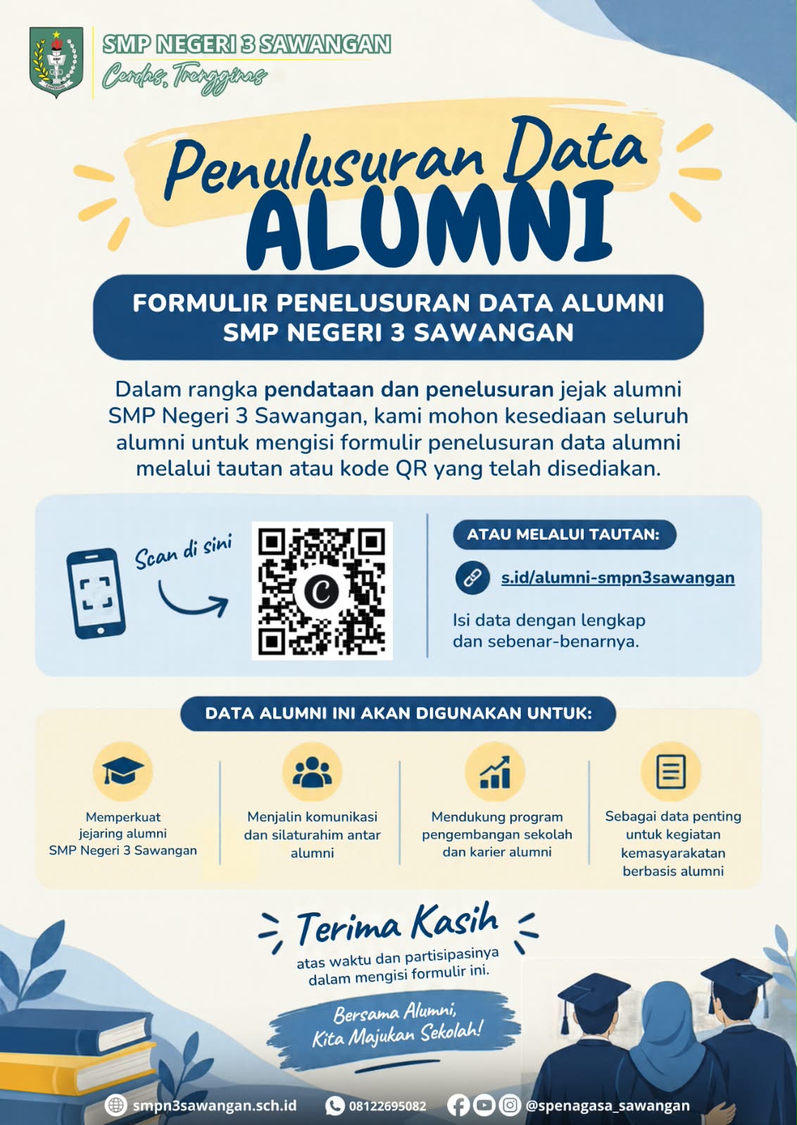 Penelusuran Data Alumni SMP Negeri 3 Sawangan